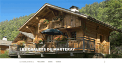 Desktop Screenshot of chalets-marteray.com