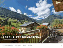 Tablet Screenshot of chalets-marteray.com